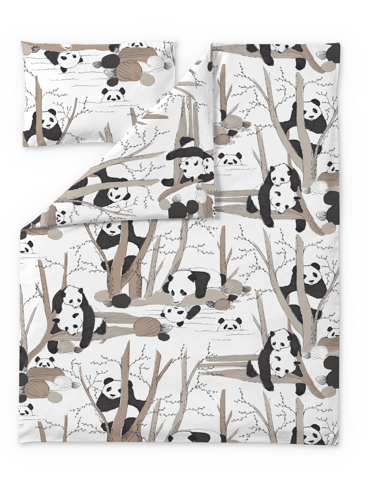 60662-5050-02-06_1; Finlayson KARHUKAVERIT Pussilakanasetti Harmaa / Beige / 120x160 + 40x60 cm