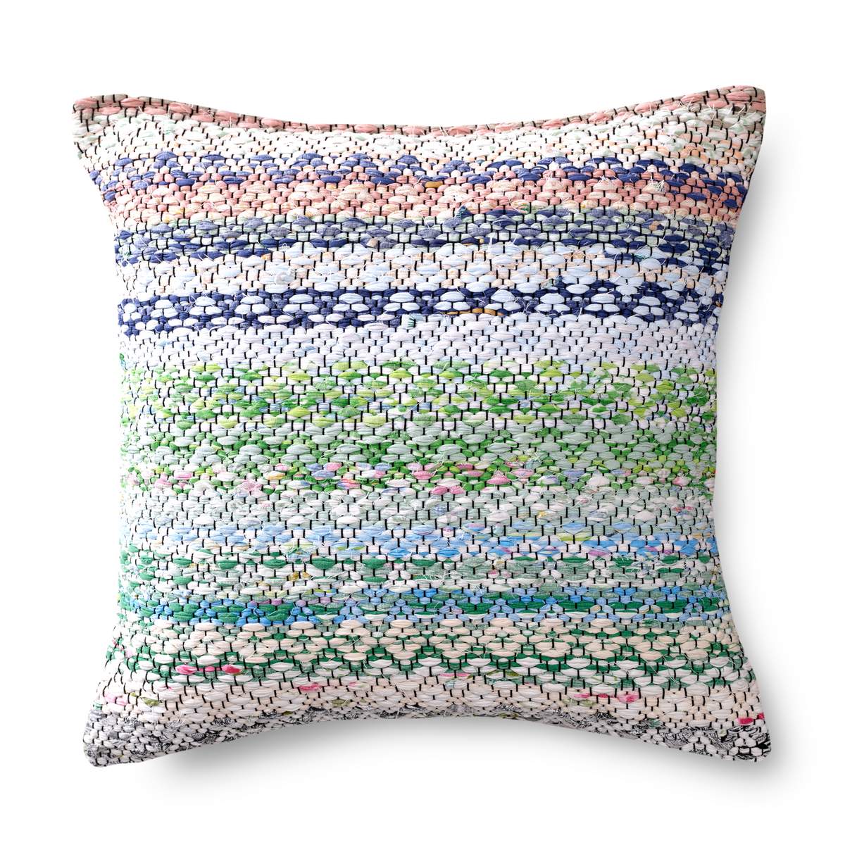 31745-0000-01-02; Finlayson - Kierrätetty Räsytyyny Musta / Multi / 45x45 cm