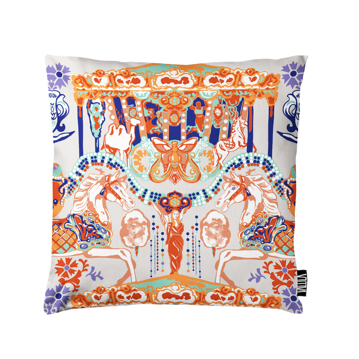 109213-8000; Finlayson Fanfaari Cushion Cover Monivärinen / 43x43 cm 