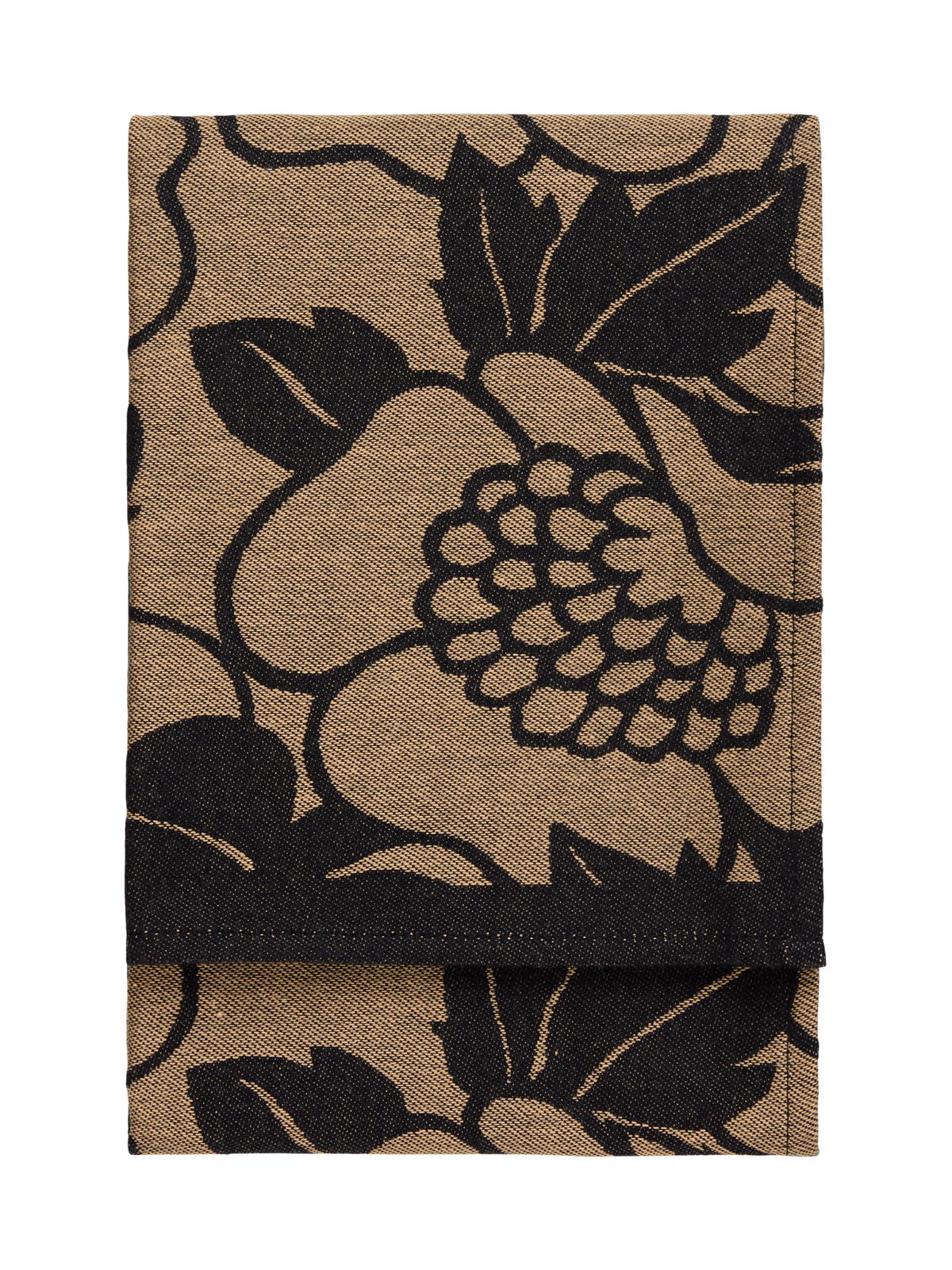70940-5162-03-10; Finlayson Annukka Keittiöpyyhe Musta / Kinuski / 50x70 cm 