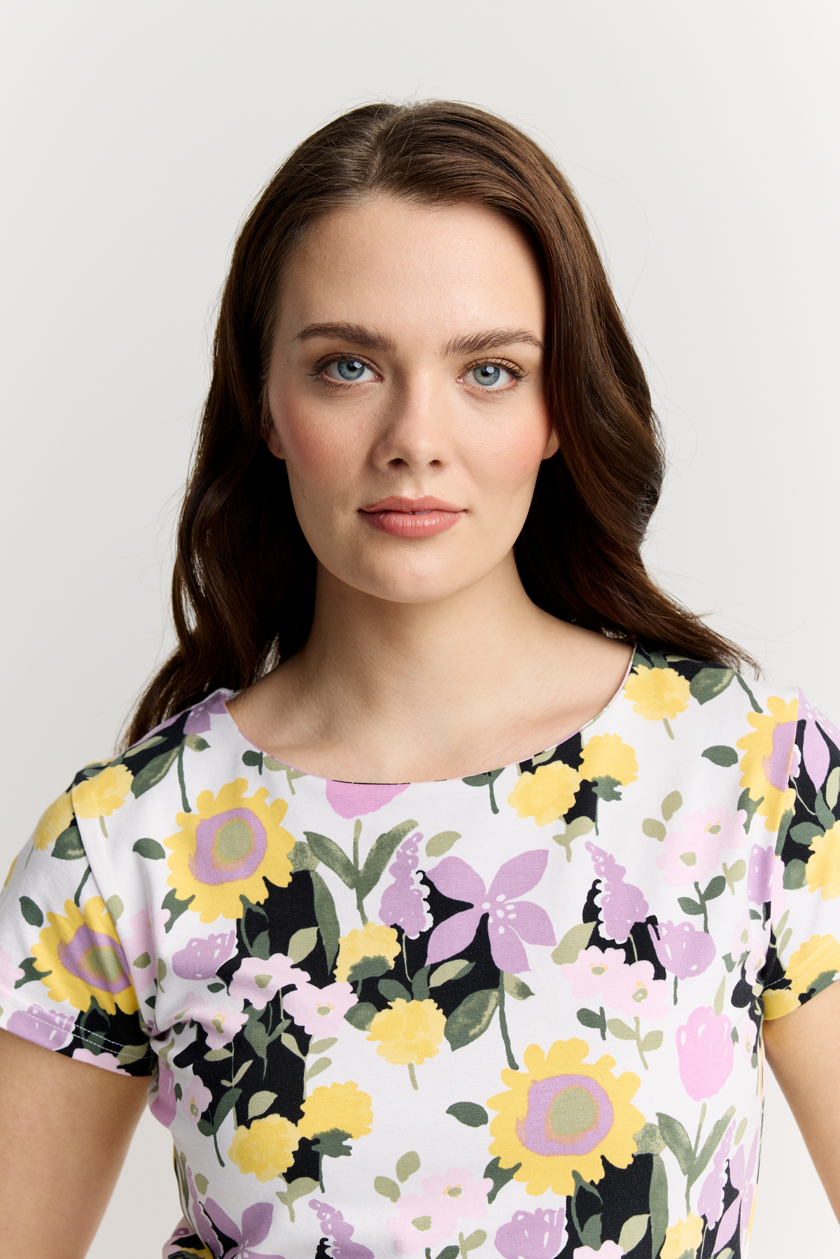 22784444003_4; Finlayson IHANA Trikoomekko Malva / Keltainen / M 
