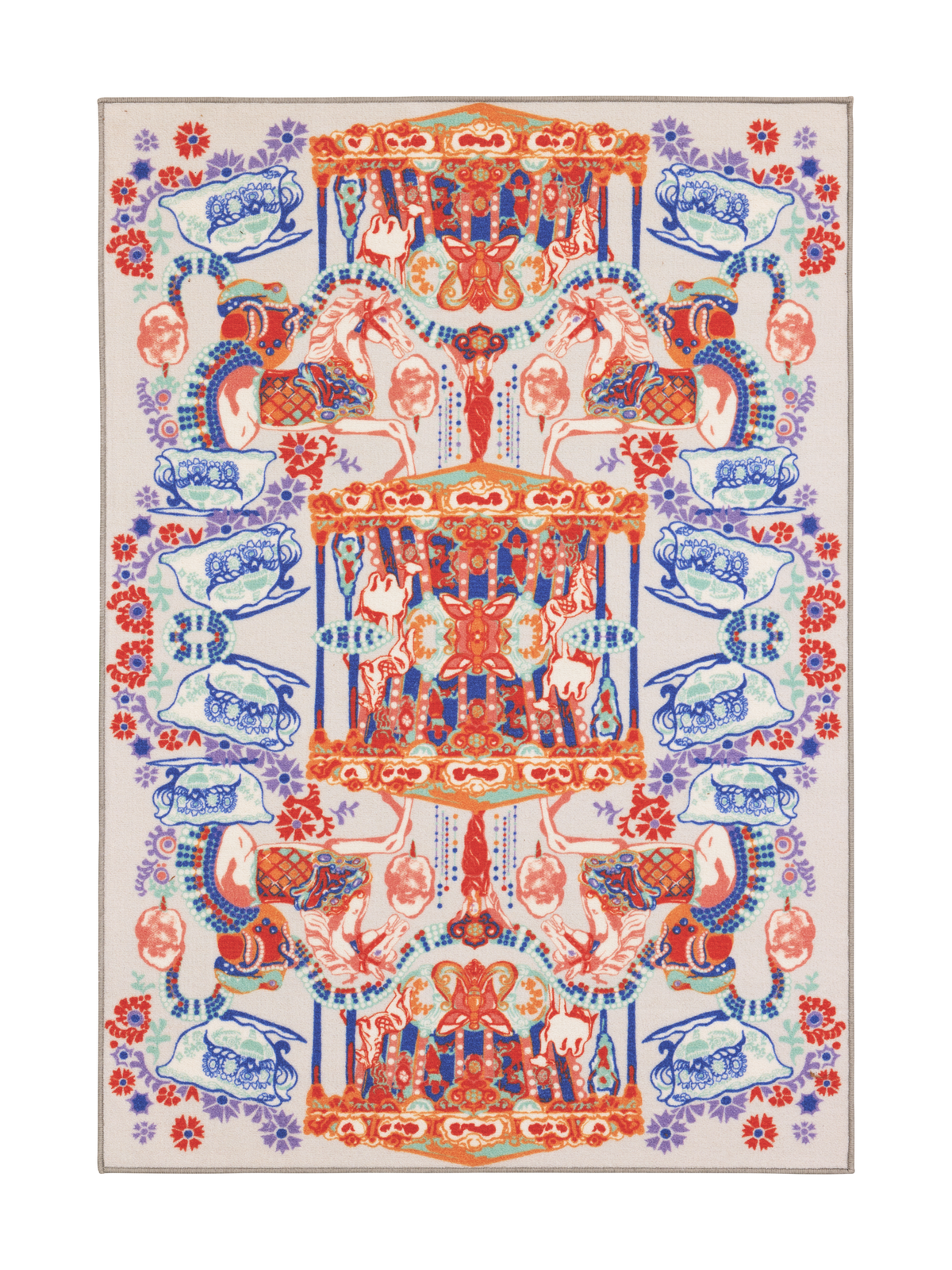 109223-8000; Finlayson Fanfaari Midfloor Rug Monivärinen / 133x190 cm 