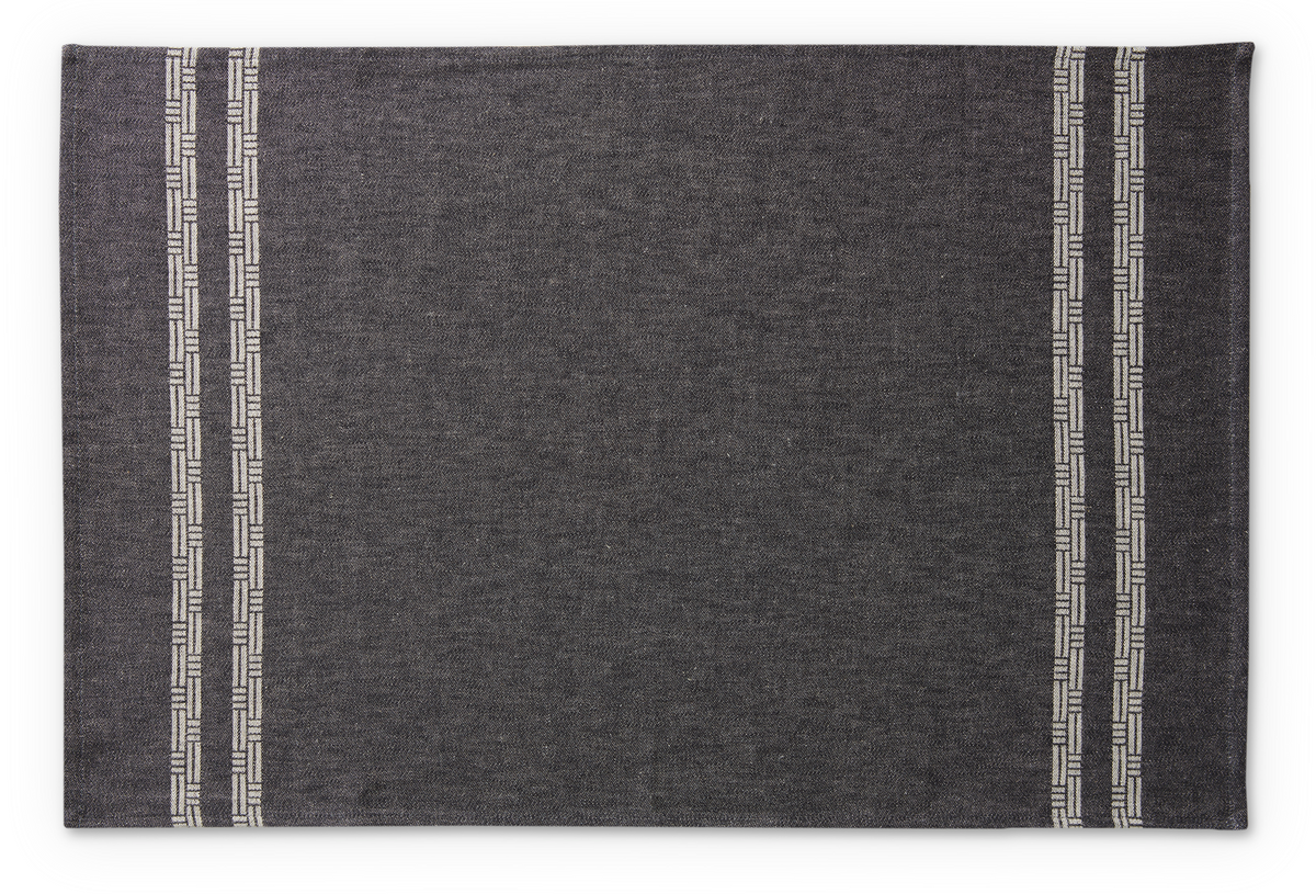 70167-0001-02-12; Finlayson Tamminiemi Käsipyyhe Musta / Pellava / 50x70 cm 