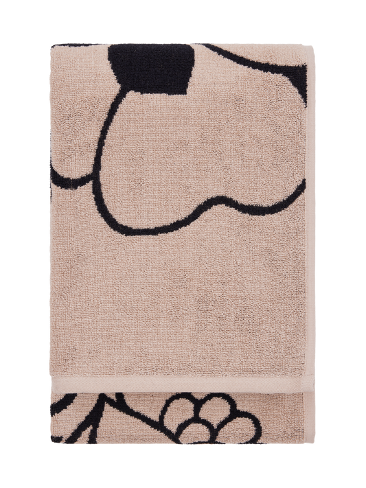 71079-5161-06-06NH; Finlayson Annukka Kylpypyyhe Beige / Musta / 70x150 cm 