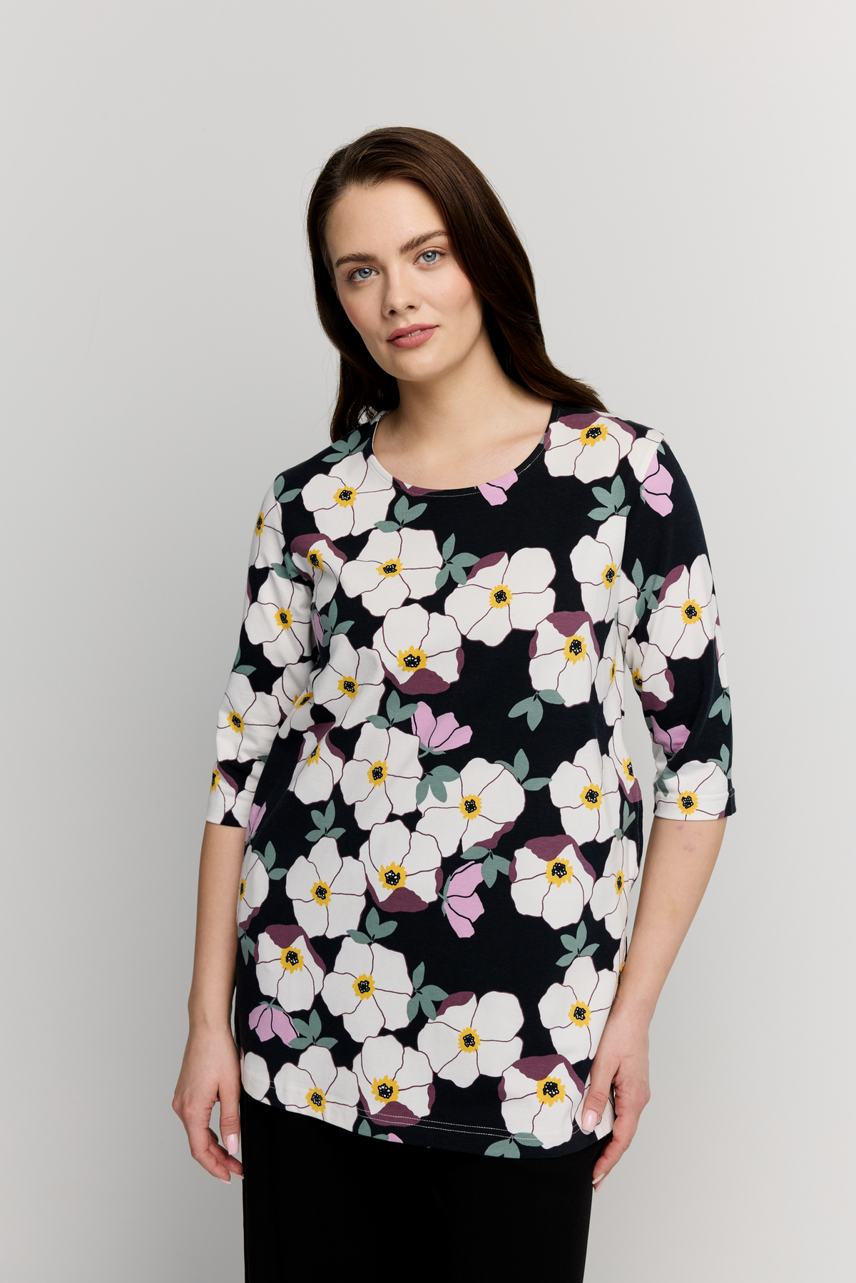 22784448005; Finlayson RUUSA Trikootunika Musta / Malva / XXL 