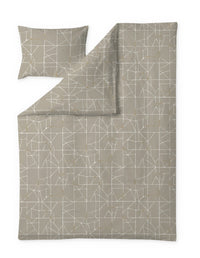 Finlayson Loisto satiinipussilakanasetti Beige / Valkoinen / 150x210 + 50x60 cm